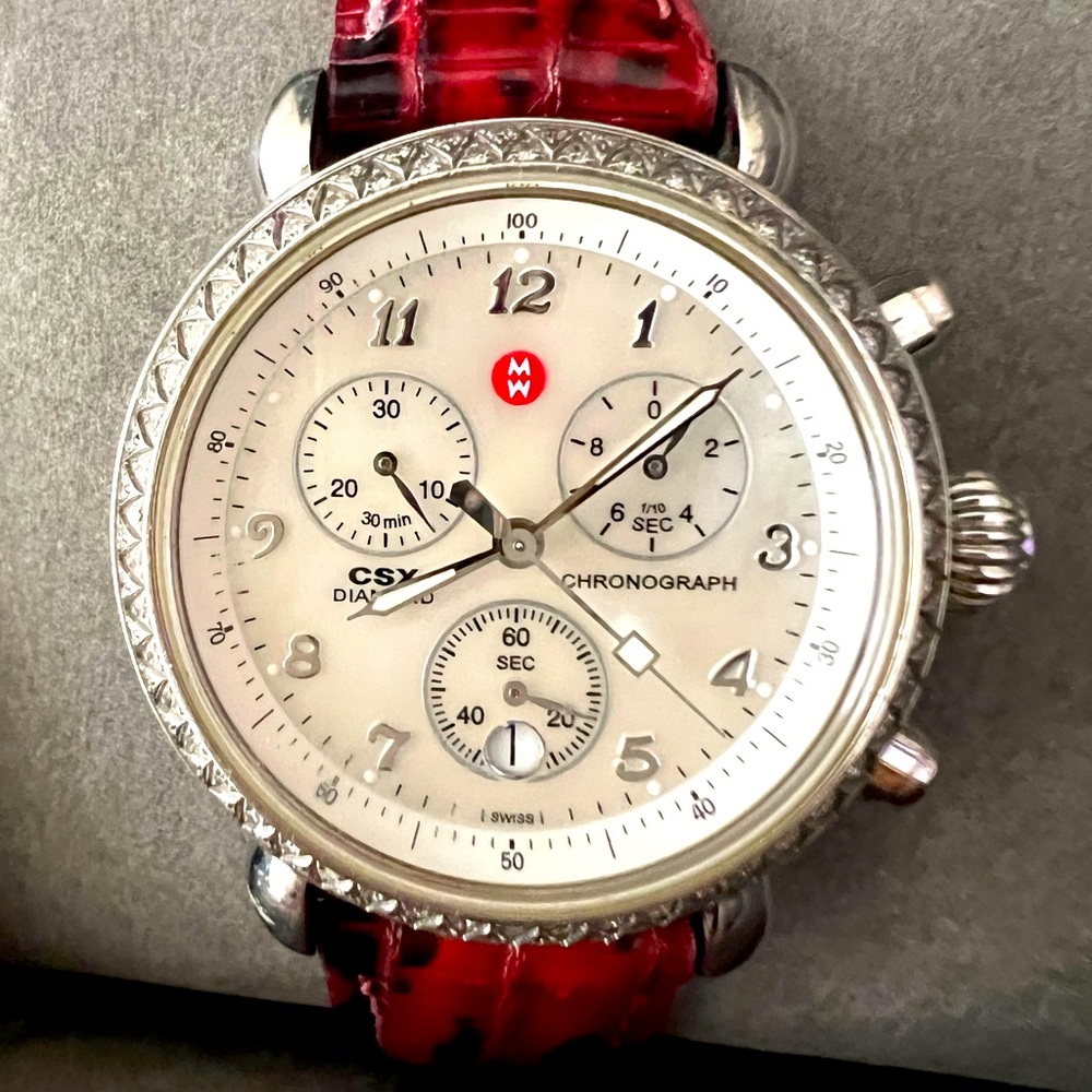 Authentic MICHELE JETWAY DIAMOND Chronograph